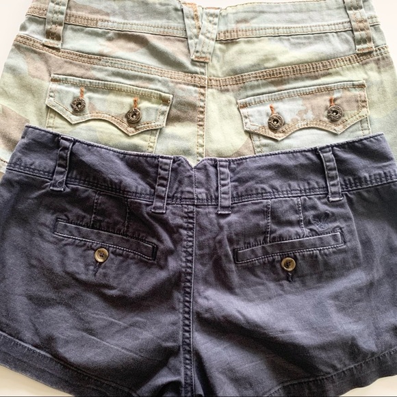 🌸AEO & VS🌸 2pc Women’s Shorts Sz 7J & 2 Camo Good Condition - Picture 10 of 10
